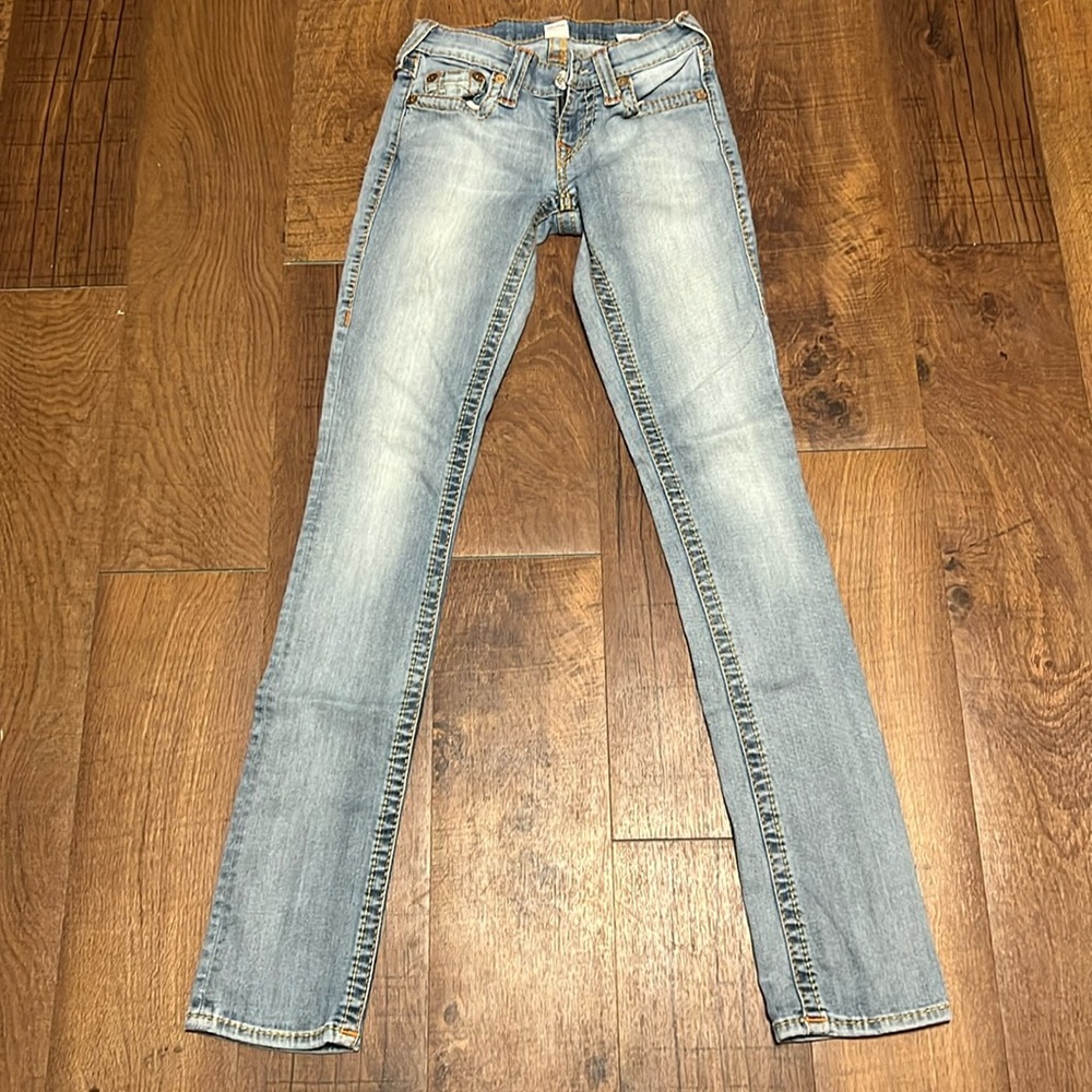 True Religion light wash skinny Jean - size 25